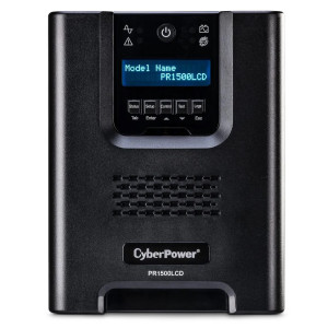 CyberPower PR1500LCD Mini-Tower UPS, UL Rated, Multi-function extendable LCD panel, 8× NEMA 5-15R
